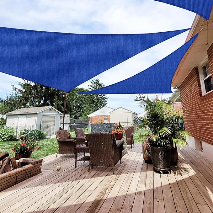 Patio Paradise 10' x 10' x 10' Sun Shade Sail Triangle Canopy Shade Cloth by Patio