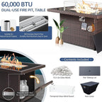 NICESOUL 7 Piece Modular Outdoor Furniture Set - Image 5