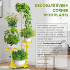 TOSKING 5 Tier Metal Plant Stand Indoor， Plant Shelf, Corner Shelf Flower Pot - Image 7