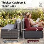 NICESOUL 13 Piece Large Outdoor Sectional - Image 6