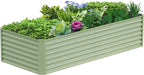 8x2x2FT Galvanized Raised Garden Bed, Galvanized Planter Boxes Outdoor by AyenGuard