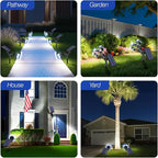 Solar Spot Lights Outdoor 1000LM, IP68 Waterproof Solar Lights Outdoor - Image 3