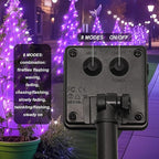 ZNYCYE Solar Waterfall Fairy Bunch Lights Outdoor Waterproof 200LEDs 8 Modes - Image 3