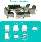 11-Piece Outdoor Patio Furniture Set - Image 3