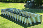 2 Pack 12x2x1FT Galvanized Raised Garden Bed Kit, Outdoor Metal Planter Box - Image 5