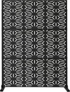 Oakland Living 6 ft. X 4 ft. Black Freestanding Metal Privacy Screen Room - Image 3
