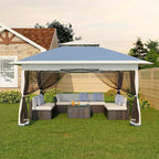 Canopy Tent 12x12 ft, Pop Up Gazebo One-Push Setup by GarveeLife