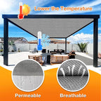 Artpuch Outdoor Pergola Shade Cover 4x20 FT Sun Shade Cloth - Image 4