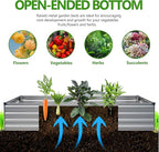 2PCS 10x3x1ft Galvanized Raised Garden Bed Kit, Galvanized Planter Raised - Image 2