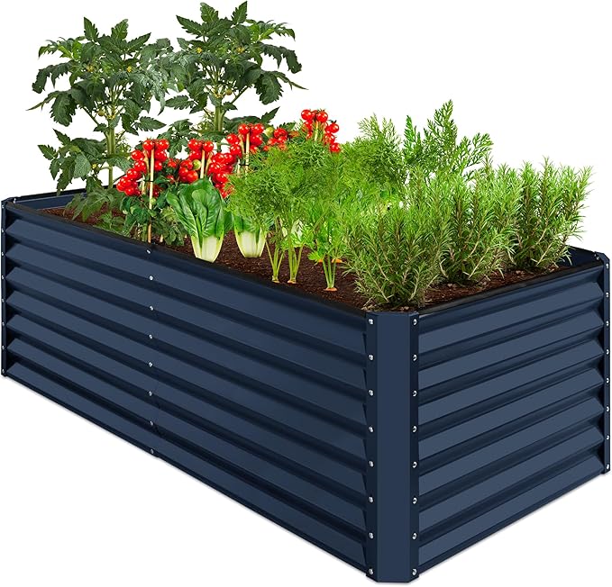 Best Choice Products 6x3x2ft Outdoor Metal Raised Garden Bed, Deep Root Box by BestChoiceProducts