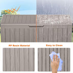 75 Gallon Resin Deck Box, Lockable Patio Outdoor Storage Box - Image 5