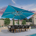 PURPLE LEAF 10' X 13' Patio Umbrella Outdoor Rectangle Umbrella Large by PURPLELEAF