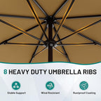 AreShark 9 FT Patio Umbrella for Outdoor, Outdoor Table Umbrella - Image 3