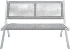 SAFAVIEH Outdoor Collection Kobina Grey Acacia Wood/Grey Rope Foldable Bench by SAFAVIEH