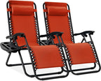 Best Choice Products Set of 2 Adjustable Steel Mesh Zero Gravity Lounge Chair by BestChoiceProducts