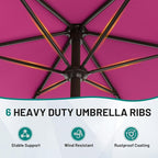 AreShark 7.5FT Patio Umbrella Table Market Umbrella - Image 5
