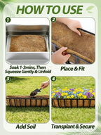36in Arched Coco Liners for Window Planter Box - Image 7