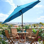 Blissun 9' Outdoor Patio Umbrella, Outdoor Table Umbrella, Yard Umbrella - Image 7