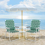 VINGLI Patio Lawn Webbed Folding Chairs Outdoor Beach Portable Camping Chair - Image 6
