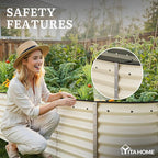 YITAHOME 24" Tall 9 in 1 Raised Garden Bed Kit, 96x24 in Large Galvanized Metal - Image 5