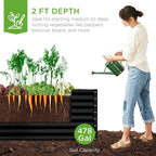 Best Choice Products 8x4x2ft Outdoor Metal Raised Garden Bed, Deep Root Planter - Image 4