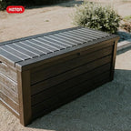 Keter Westwood 150 Gallon Deck Box Organizer, Doubles as 2-Person Bench Seat - Image 7