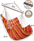 Miztli Hammock Chair with Hanging Chair Cover – Max 500 Lbs, Steel Spreader Bar - Image 5