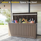 EAST OAK Outdoor Storage Box, 60 Gallon Deck Box Indoor and Outdoor Use - Image 8