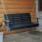 Highwood Weatherly Porch Swing 5 Feet, Federal Blue - Image 2