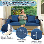 3 Seat Porch Swing, Patio Swing Bench - Image 4