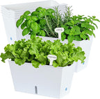 Window Box Planter 6 Pcs, 12.1 Inches Self Watering Plant Pots Rectangle Flower - Image 3