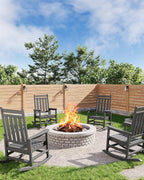 GarveeLife Poly Lumber Rocking Chair Outdoor - Image 5