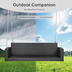 Outvita Porch Swing, 5FT Hanging Outdoor Porch Swings - Image 6