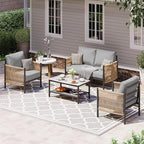 Aluminum Outdoor Patio Furniture Set by Oasbira