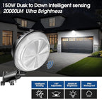 2 Pack 150W LED Barn Light, 20000LM Dusk to Dawn Outdoor Light, Yard Light - Image 2
