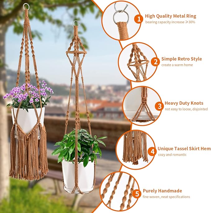 Macrame Plant Hangers - Image 2