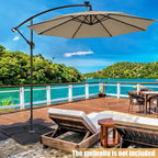 Tangkula 4Pcs 13L 220 lbs Cantilever Offset Patio Umbrella Base, Water & Sand - Image 7