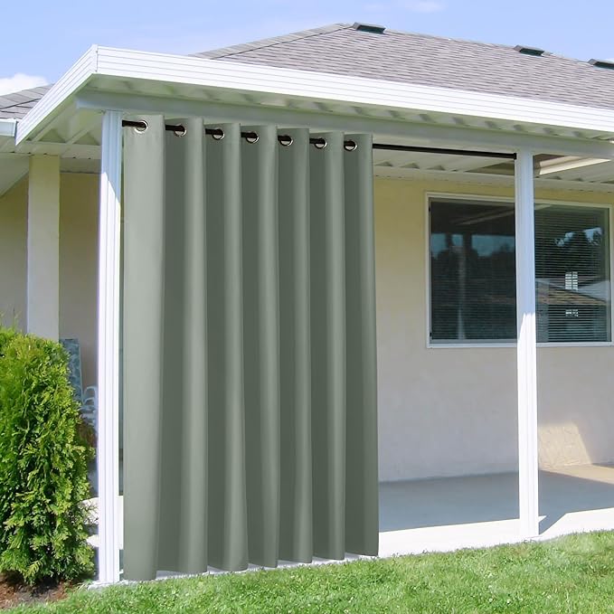 NICETOWN Outdoor Curtainch for Patio Waterproof 100 inch Wide, Thermal by NICETOWN