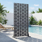 Casaphoria Metal Privacy Screen Outdoor, Darkgray-Square - Image 8