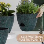 Plant Pots 10/9/8/7.5/7 inch, Self Watering Planters - Image 7
