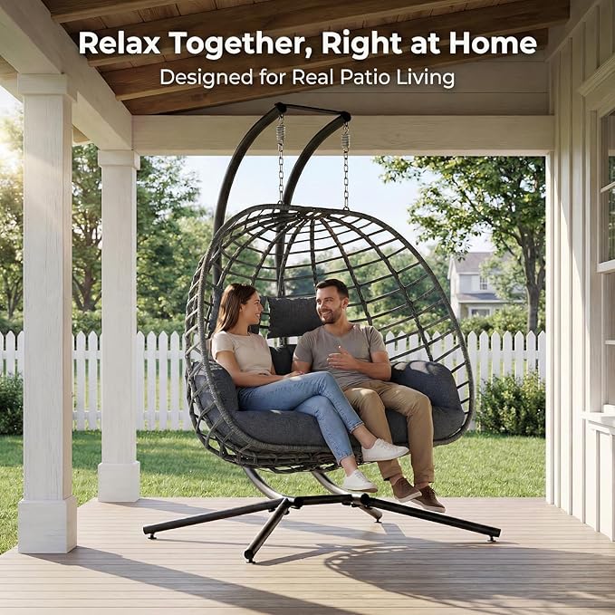 SWITTE Double Egg Swing Chair - Image 2