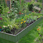 KING BIRD Raised Garden Bed 68" x 36" x 12" Galvanized Steel Metal Outdoor - Image 9