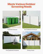 VEVOR Outdoor Privacy Screen, 50in H x 50in W Air Conditioner Fence, 3-Panel - Image 6
