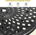 DWVO 30 Inches Round Patio Dining Table - Image 5