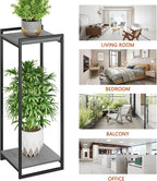 2-Tier Plant Stand Indoor, Oak Grey - Image 6