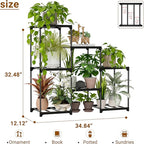 Plant Stand Indoor Plant Shelf Outdoor Metal Plant Rack - Image 6
