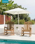 Ciokea Oversized Outdoor Rocking Chairs Set of 4, 380lbs Heavy-Duty Large Patio - Image 5