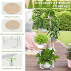 TOSKING 5 Tier Metal Plant Stand Indoor， Plant Shelf, Corner Shelf Flower Pot - Image 5
