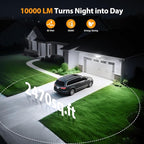Onforu 90W Flood Lights Outdoor, 10000LM Ultra Bright 4-Head LED Security Light - Image 3