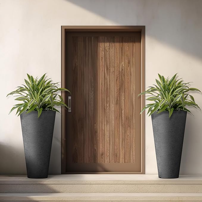 Kante Tall Round Planter Set of 2 - Image 3